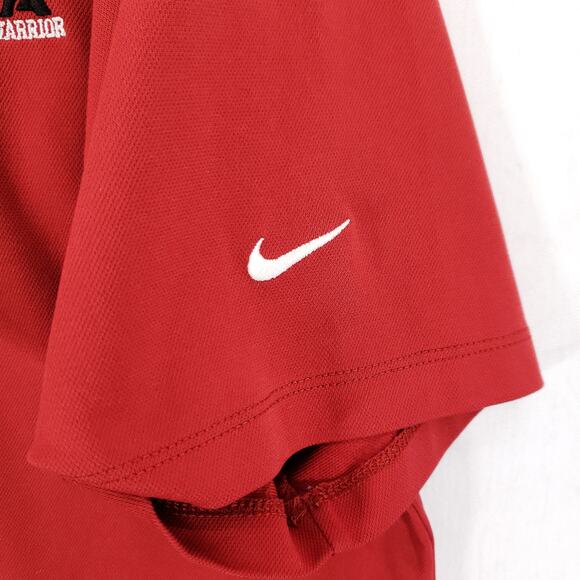 Nike Golf Polo Mens Size L Red ARMA Support For The Warrior Embroidered Dri Fit - Picture 5 of 8